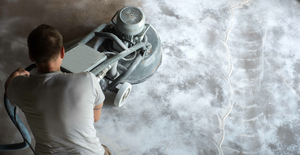 Concrete floor resurfacing process